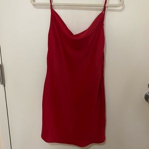 Urban Outfitters Red Satin Dress